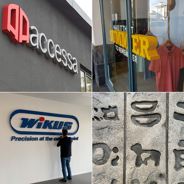 10 great ideas and applications for foam signs — Obelisk Foam Plotter